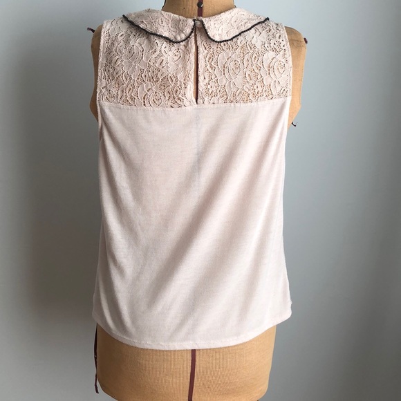 Princess Vera Wang Med Blush Sleeveless Lace Top - Picture 3 of 12